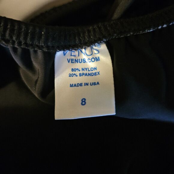 VENUS Black V-Neck Wrap Tankini Top – Size 8, Sexy & Sophisticated Swimwear - Picture 3 of 7